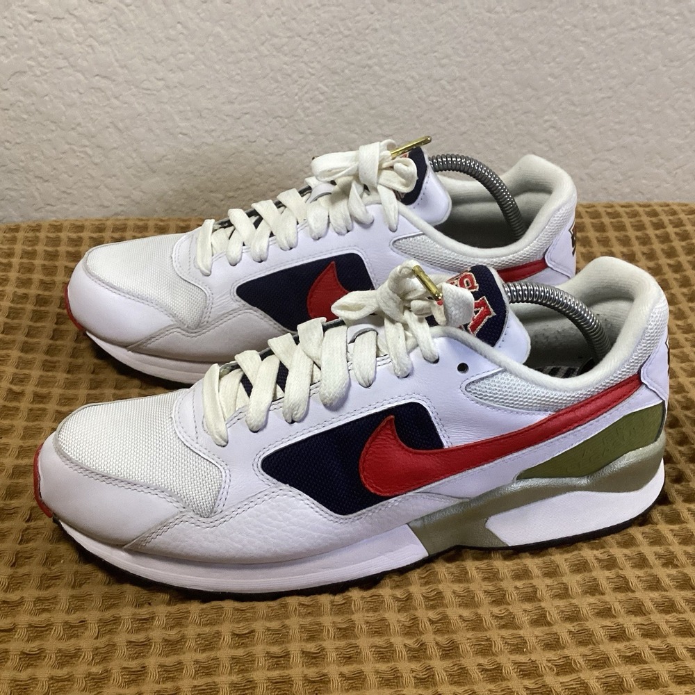 Nike Air Pegasus 92 Olympics 2016 Track & Field Mens Sz 9.5 Red White Blue Shoes